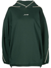 Ader Error Green Verif Hoodie In Green