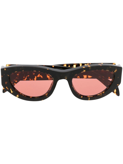 Marni Eyewear Vgo Tortoiseshell-effect Sunglasses In Brown