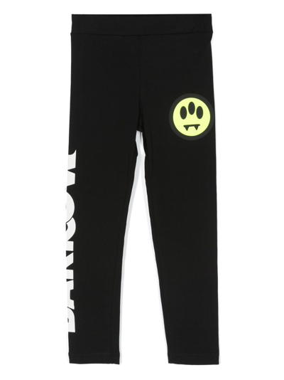 Barrow Teen Logo-print Stretch-cotton Leggings In Black