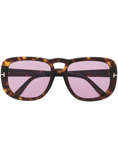 Tom Ford Oversize-frame Sunglasses In Brown