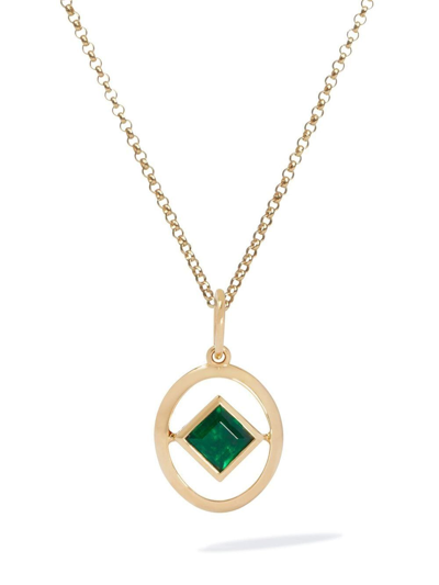 Annoushka 14ct Gold Emerald Birthstone Pendant Necklace