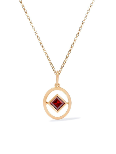 Annoushka 14ct Gold Garnet Birthstone Pendant Necklace