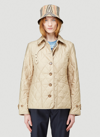 Burberry Quilted Thermoregulated Jacket In Beige