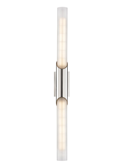 Hudson Valley Lighting Pylon Two-light Wall Sconce In Polished Nickel