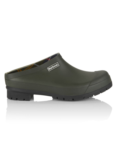 Barbour Quinn Rubber Clog In Green