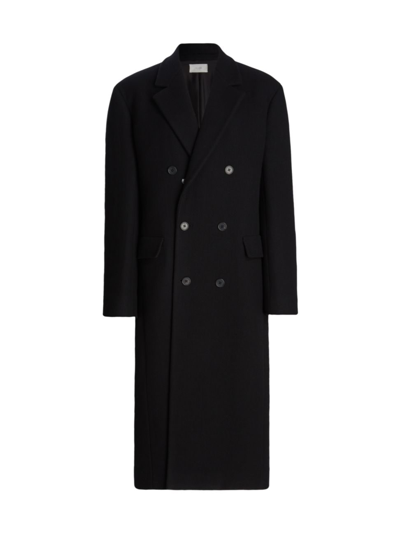 The Row Diana Long Double-breasted Coat In Black