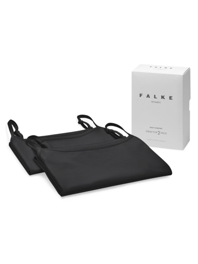Falke 2-pack Cotton Camisoles In Black