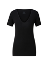 Falke Outlast V-neck Shirt In Black