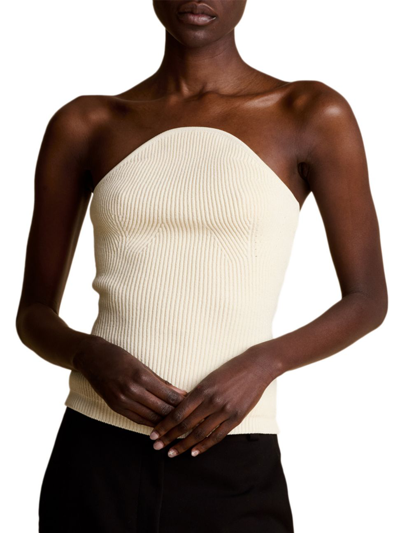 KHAITE WOMEN'S JERICHO RIBBED KNIT TOP