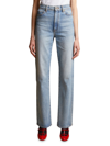 Khaite Martin Distressed Rigid High-rise Straight-leg Jeans In Bryce Stretch