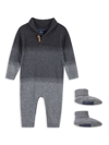 ANDY & EVAN BABY BOY'S 2-PIECE KNIT TOGGLE ROMPER & BOOTIES SET