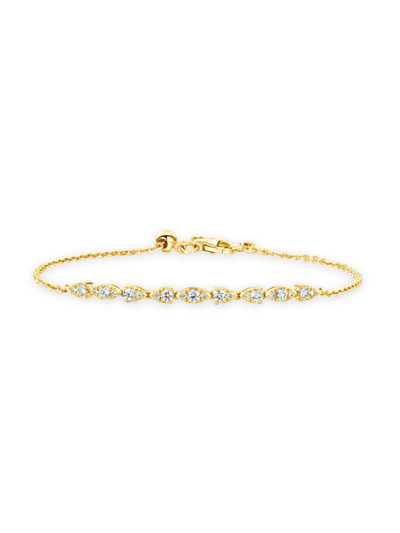 Hearts On Fire Women's Aerial Dewdrop 18k Yellow Gold & 0.43 Tcw Diamond Bracelet