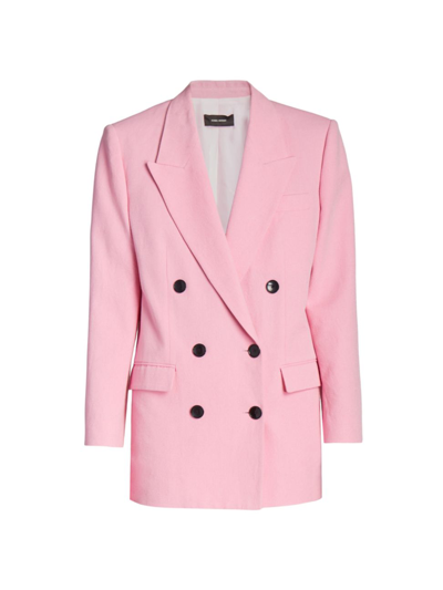 Isabel Marant Women Nevim Double-breasted Jacket In Pink