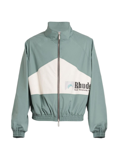 Rhude Senna Flight Jacket In White