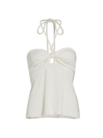 A.l.c Anita Gathered Halter Top In Whisper Wh