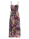 A.L.C WOMEN'S LILAH FLORAL MIDI-DRESS