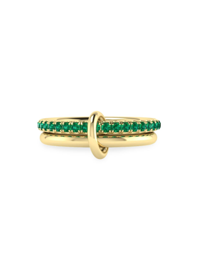 Spinelli Kilcollin Women's 18k Yellow Gold & Emerald Double-band Ring