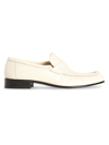 The Row Soft Leather Loafers In Crema