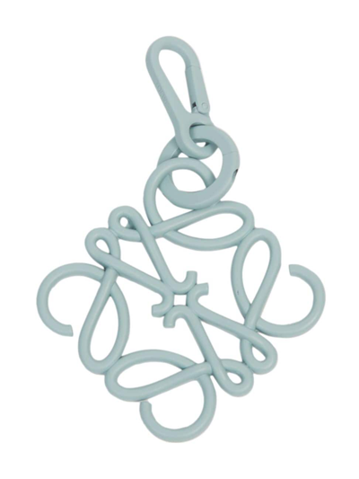 Loewe Anagram Bag Charm In Pale Celadon Glaze