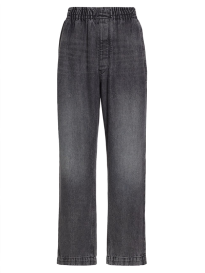 Isabel Marant Timeo Denim Trousers In Grey