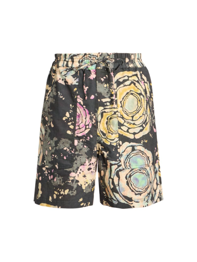 Isabel Marant Bakino Printed Shorts In Grey