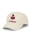 Isabel Marant Logo Embroidered Baseball Cap In White