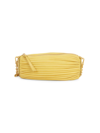 Loewe Bracelet Pleated Leather Monochrome Pouch In Violet