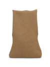 The Row Large Cashmere Glove Bag In Camel