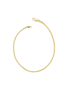 ORADINA WOMEN'S 14K YELLOW SOLID GOLD ROMAN ROPE ANKLET