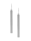 Oradina 14k White Solid Gold Pisa Drop Earrings In White Gold