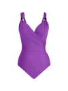 Miraclesuit Swim Razzle Dazzle Siren One-piece Swimsuit In Orchid