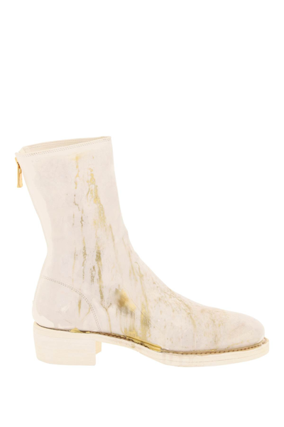 Guidi Wet-effect Leather Boots In Multi-colored