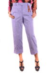 THE GIGI THE GIGI WOMEN'S PURPLE OTHER MATERIALS PANTS,IRMATHD604 40