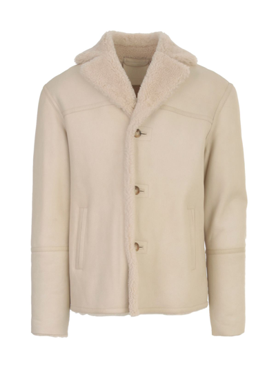 Desa Mens White Other Materials Outerwear Jacket