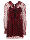 Philosophy Di Lorenzo Serafini Philosophy's Mini Dress With Polla Dots Tulle In Red