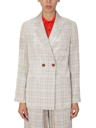Alysi Double-breasted Blazer In Multi