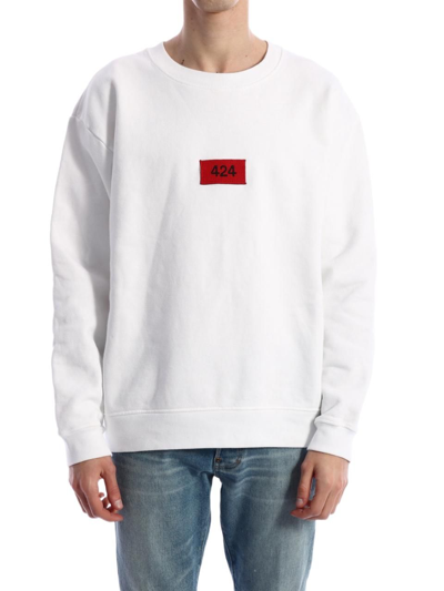 424 Men's White Other Materials Sweatshirt