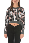 Just Cavalli Woman Sweater Lead Size S Synthetic Fibers, Acrylic, Virgin Wool, Wool, Cashmere In Multicolor