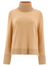 ALLUDE ALLUDE WOMEN'S BEIGE OTHER MATERIALS SWEATER,225111750043 M