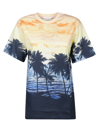 Rabanne Graphic-print Organic Cotton T-shirt In Multicolor