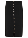 Blumarine Pencil Skirt With Hooks In Black