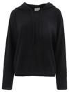 ALLUDE ALLUDE WOMEN'S BLACK OTHER MATERIALS SWEATER,225170020090 M