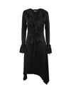 BLUMARINE BLUMARINE WOMEN'S BLACK OTHER MATERIALS DRESS,2A255SNERO 42