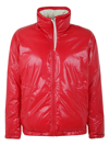 Diesel Reversible Semi-gloss Nylon Puff Jacket In Red