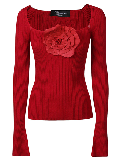 Blumarine Women's  Red Other Materials Sweater