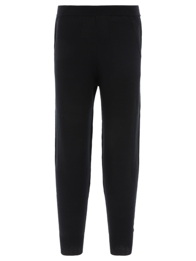 Allude Womens Black Cashmere Pants