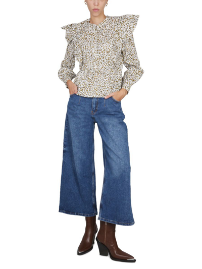 Baum Und Pferdgarten Golden Petite Fleur Maeron Blouse In Multi