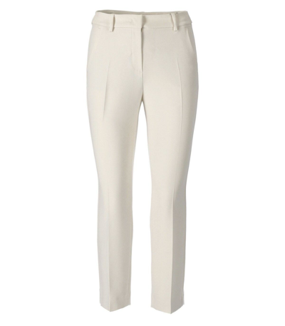 Weekend Max Mara Max Mara Weekend Patata Cream Cigarette Trousers In White