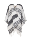 Twinset Twin-set Women's Multicolor Other Materials Poncho In Multicolor