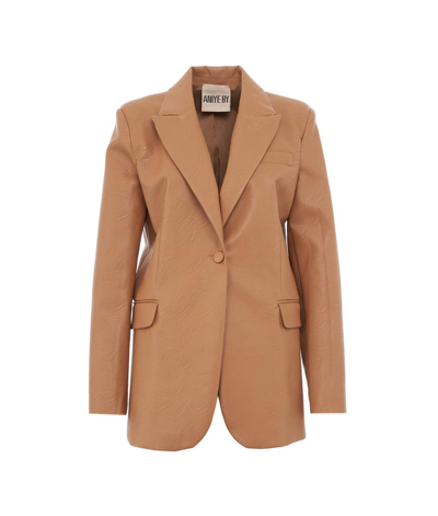 Aniye By Tati Camel Single-breasted Jacket In Beige